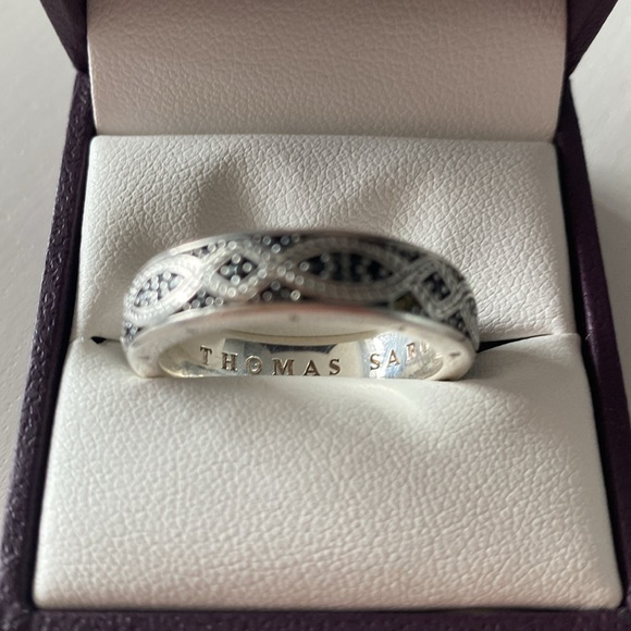 Mens Thomas Sabo Silver Ring - Picture 2 of 2